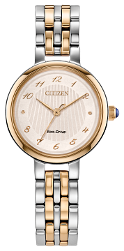 Citizen EM0996-84Y Classic Two Tone Ladies Watch - Rose Gold